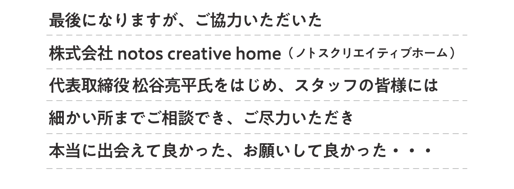 私たちの店舗をサポートいただきました